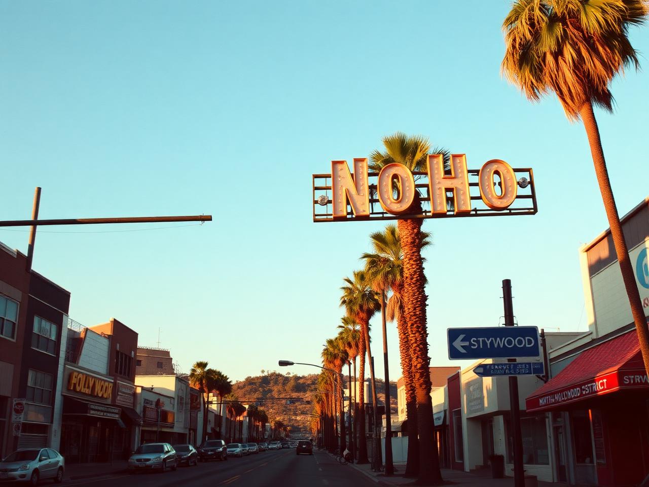 NoHo Arts District street scene